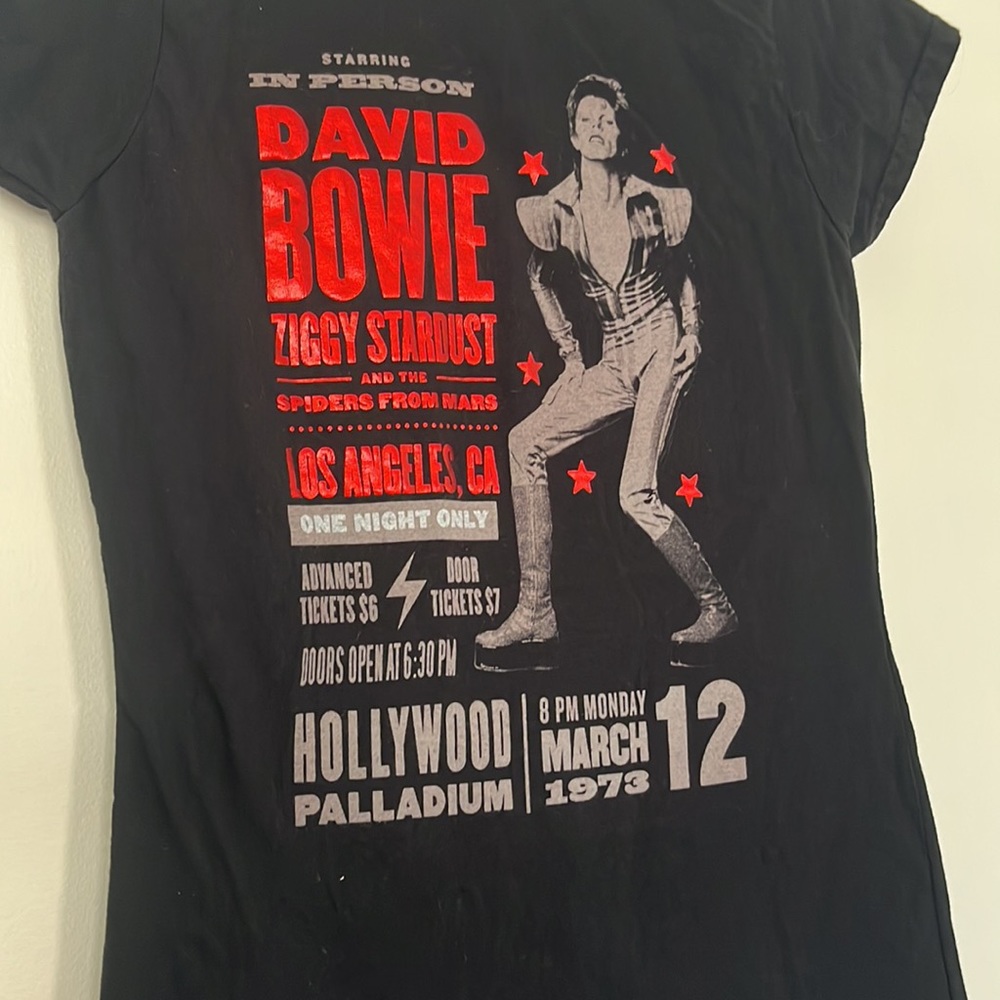 Fitted David Bowie T-shirt | women’s XS - S